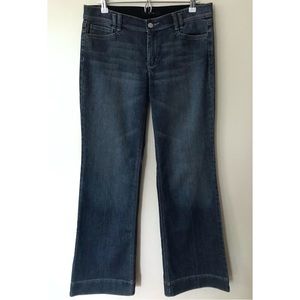 Noir • 10 • Wide Leg Trouser Denim Jeans 33” Inseam